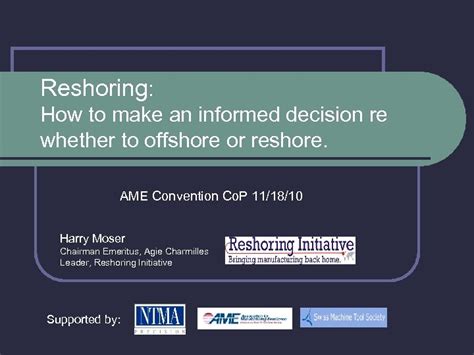 offshore reshoring decision